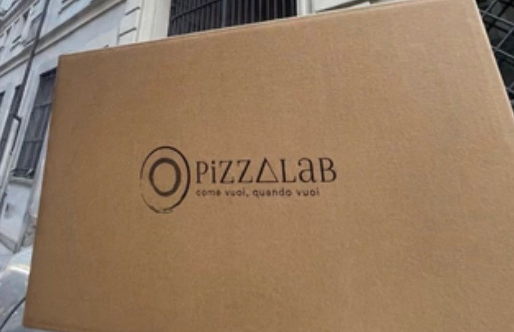 Scatola PizzaLab con basi per pizza confezionate in atmosfera modificata
