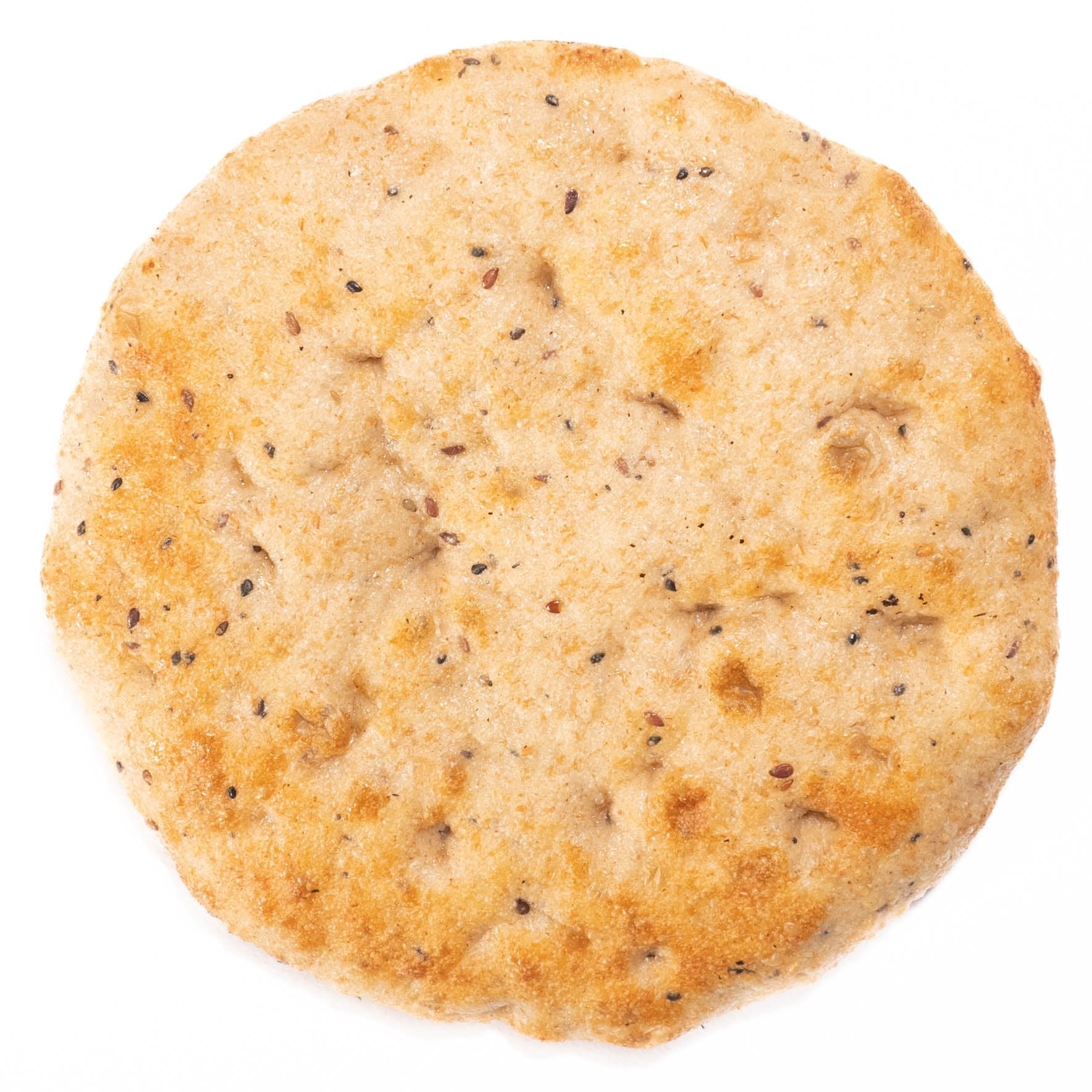 Base per focaccia al padellino semi integrale con semi di lino e sesamo