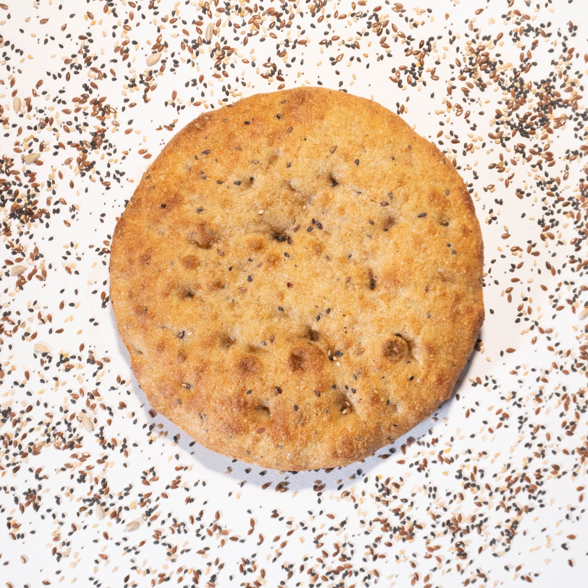 Focaccia al padellino semi integrale LabYou cotta, pronta da servire