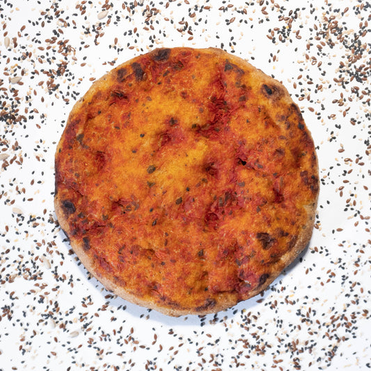 Pizza al padellino semi integrale LabYou cotta, pronta da servire